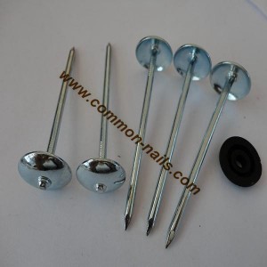 CHINA UMBRELLA HEAD ROOFING NAILS MANUFACTURER WITH WASHER 