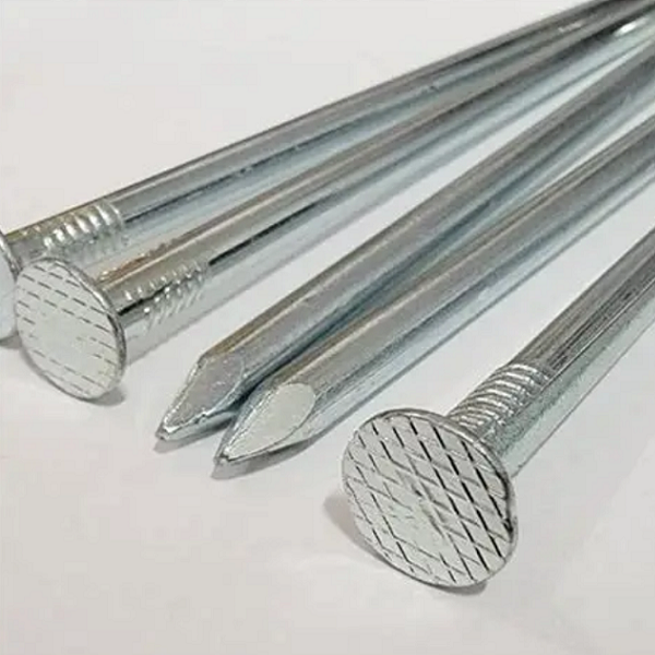 3.5inch zinc plated common nails checkered head