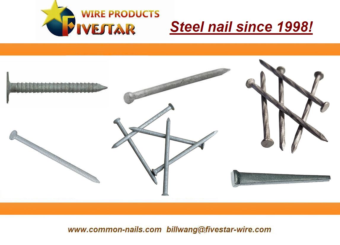 CHINA HOT DIPPED GALVANIZED COMMON NAILS MANUFACTURER