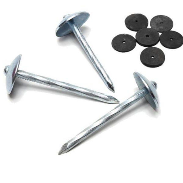 BEST PRICE TWIST SHAK UMBRELAL HEAD ROOFING NAILS WITH WASHER