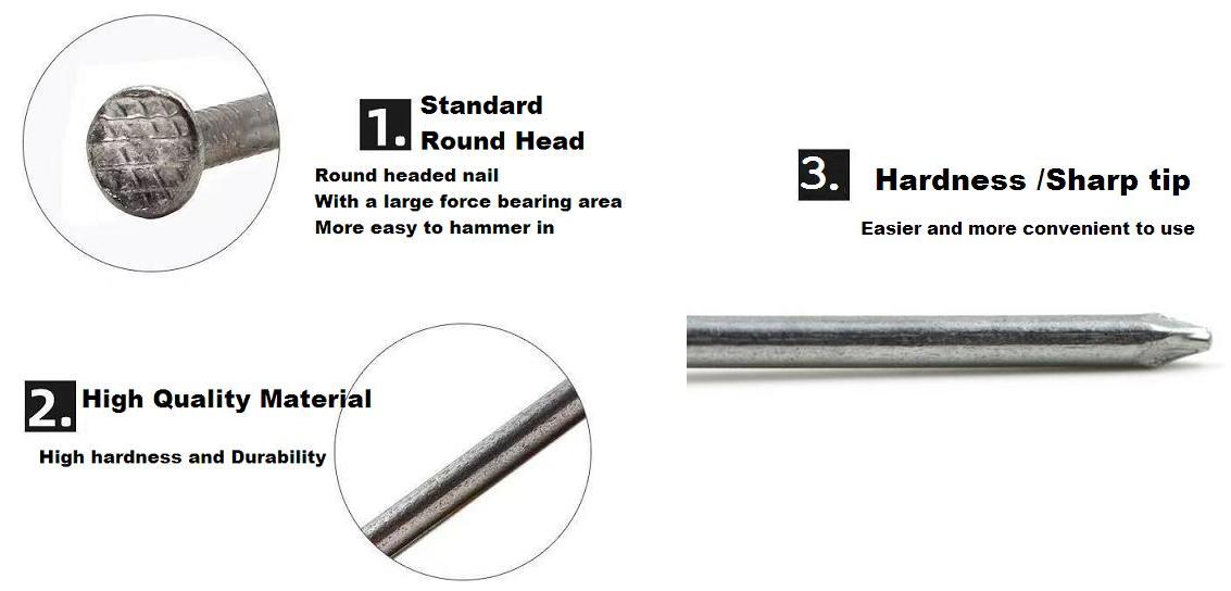 High hardness durability common nails.