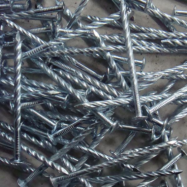 ZINC PLATED ANNULAR OR SPIRAL NAILS