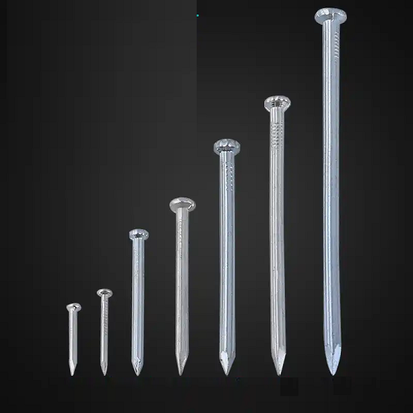 Material: 60# / 65# high‑carbon steel
Size: 1 inch (25.4 mm), shank diameter 2.4 mm
Features: high hardness after heat treatment, good penetration for concrete and brick
Surface treatment: Electro‑galvanized, fine indoor rust resistance
Export packing: 25kg/carton, on export wooden pallets
Applications: interior decoration, electrical fitting, light fastening to concrete, brick and masonry