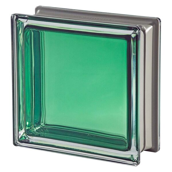 inner green cloudy glass block