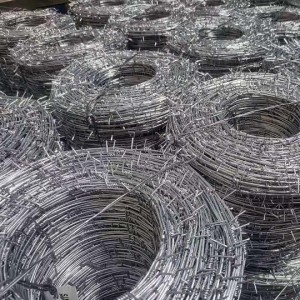 250meter of single galvanized barbed wire high tensile 